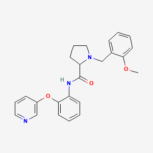 1-(2-methoxybenzyl)-N-[2-(3-pyridinyloxy)phenyl]prolinamide