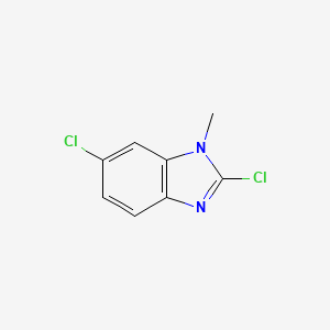 molecular formula C8H6Cl2N2 B595468 2,6-dichloro-1-methyl-1H-1,3-benzodiazole CAS No. 15965-65-8