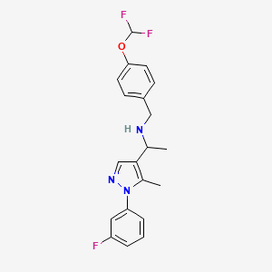 N-[4-(difluoromethoxy)benzyl]-1-[1-(3-fluorophenyl)-5-methyl-1H-pyrazol-4-yl]ethanamine