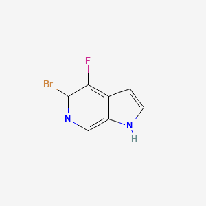 molecular formula C7H4BrFN2 B595470 5-Bromo-4-fluoro-1H-pyrrolo[2,3-c]pyridine CAS No. 1260383-04-7