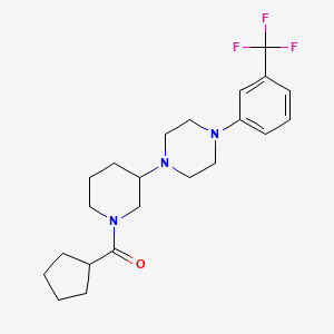 1-[1-(cyclopentylcarbonyl)-3-piperidinyl]-4-[3-(trifluoromethyl)phenyl]piperazine