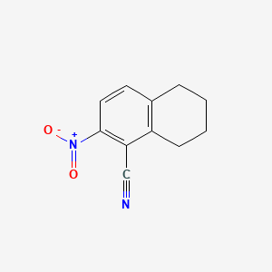 molecular formula C11H10N2O2 B595475 2-Nitro-5,6,7,8-tetrahydronaphthalene-1-carbonitrile CAS No. 103495-05-2