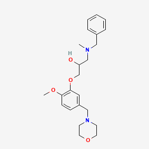 molecular formula C23H32N2O4 B5954780 1-[benzyl(methyl)amino]-3-[2-methoxy-5-(4-morpholinylmethyl)phenoxy]-2-propanol 