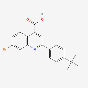 7-Bromo-2-(4-tert-butylphenyl)quinoline-4-carboxylic acid