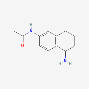 molecular formula C12H16N2O B595480 N-(5-Amino-5,6,7,8-tetrahydronaphthalen-2-YL)acetamide CAS No. 185122-73-0