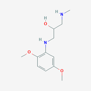 1-(2,5-Dimethoxyanilino)-3-(methylamino)propan-2-ol