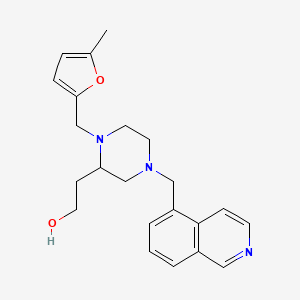 2-{4-(5-isoquinolinylmethyl)-1-[(5-methyl-2-furyl)methyl]-2-piperazinyl}ethanol