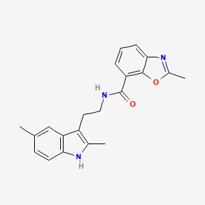 N-[2-(2,5-dimethyl-1H-indol-3-yl)ethyl]-2-methyl-1,3-benzoxazole-7-carboxamide