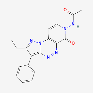 N-(2-ethyl-6-oxo-3-phenylpyrazolo[5,1-c]pyrido[4,3-e][1,2,4]triazin-7(6H)-yl)acetamide