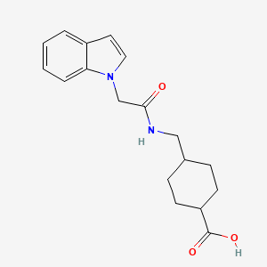 trans-4-{[(1H-indol-1-ylacetyl)amino]methyl}cyclohexanecarboxylic acid