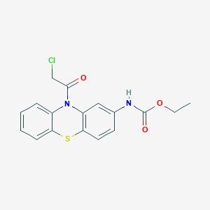 molecular formula C17H15ClN2O3S B5954925 ethyl [10-(chloroacetyl)-10H-phenothiazin-2-yl]carbamate 