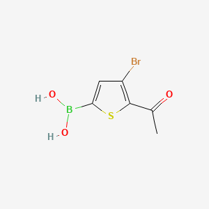 molecular formula C6H6BBrO3S B595493 (5-Acetyl-4-bromothiophen-2-yl)boronic acid CAS No. 1256346-41-4