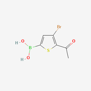 molecular formula C6H6BBrO3S B595493 5-ACETYL-4-BROMOTHIOPHEN-2-BORONIC ACID CAS No. 1256346-41-4