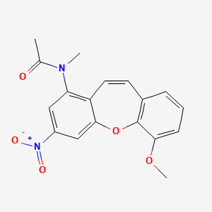 molecular formula C18H16N2O5 B5954953 N-(6-methoxy-3-nitrodibenzo[b,f]oxepin-1-yl)-N-methylacetamide 