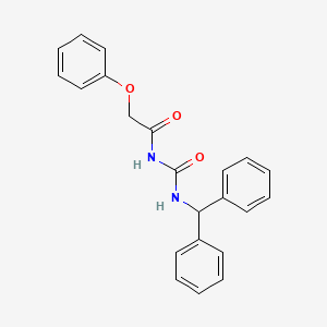 molecular formula C22H20N2O3 B5954960 N-(benzhydrylcarbamoyl)-2-phenoxyacetamide 