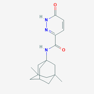 molecular formula C17H23N3O2 B5955003 N-(3,5-dimethyl-1-adamantyl)-6-oxo-1,6-dihydro-3-pyridazinecarboxamide 