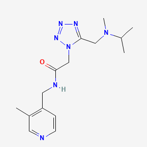 2-(5-{[isopropyl(methyl)amino]methyl}-1H-tetrazol-1-yl)-N-[(3-methyl-4-pyridinyl)methyl]acetamide