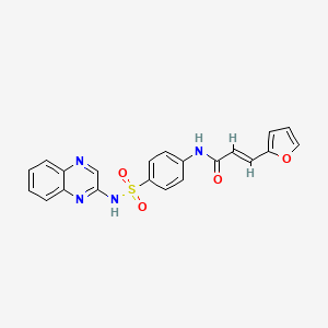 3-(2-furyl)-N-{4-[(2-quinoxalinylamino)sulfonyl]phenyl}acrylamide