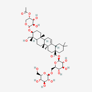 molecular formula C49H78O19 B595502 Asperosaponin IV CAS No. 126778-93-6