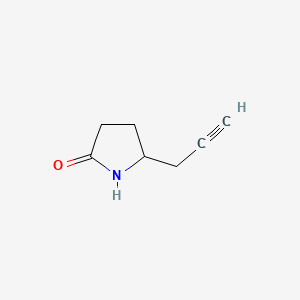 molecular formula C7H9NO B595503 5-Propargylpyrrolidine-2-one CAS No. 196716-19-5