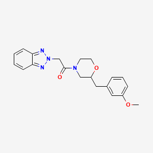 2-{2-[2-(3-methoxybenzyl)-4-morpholinyl]-2-oxoethyl}-2H-1,2,3-benzotriazole