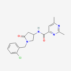 N-[1-(2-chlorobenzyl)-5-oxo-3-pyrrolidinyl]-2,6-dimethyl-4-pyrimidinecarboxamide