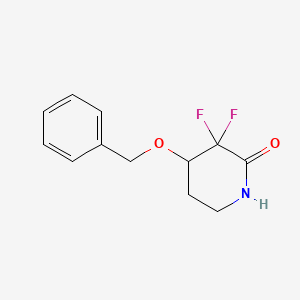 4-(Benzyloxy)-3,3-difluoropiperidin-2-one
