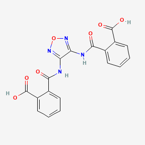 molecular formula C18H12N4O7 B5955090 2,2'-[1,2,5-oxadiazole-3,4-diylbis(iminocarbonyl)]dibenzoic acid 