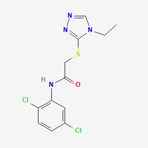 N-(2,5-dichlorophenyl)-2-[(4-ethyl-4H-1,2,4-triazol-3-yl)sulfanyl]acetamide