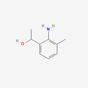 molecular formula C9H13NO B595518 1-(2-氨基-3-甲基苯基)乙醇 CAS No. 196611-19-5