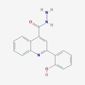 molecular formula C16H13N3O2 B5955186 2-(2-Hydroxyphenyl)quinoline-4-carbohydrazide 