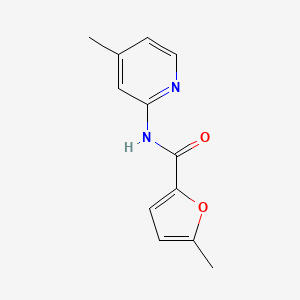 molecular formula C12H12N2O2 B5955236 5-methyl-N-(4-methylpyridin-2-yl)furan-2-carboxamide 