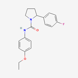 N-(4-ethoxyphenyl)-2-(4-fluorophenyl)-1-pyrrolidinecarboxamide