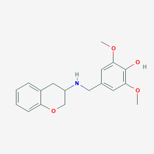 molecular formula C18H21NO4 B5955329 4-[(3,4-dihydro-2H-chromen-3-ylamino)methyl]-2,6-dimethoxyphenol 