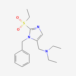 N-[(3-benzyl-2-ethylsulfonylimidazol-4-yl)methyl]-N-ethylethanamine