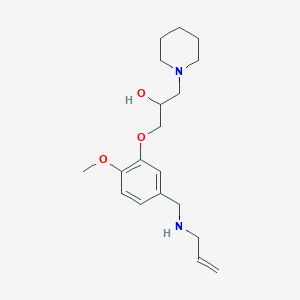 molecular formula C19H30N2O3 B5955377 1-[2-Methoxy-5-[(prop-2-enylamino)methyl]phenoxy]-3-piperidin-1-ylpropan-2-ol 