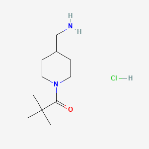 molecular formula C11H23ClN2O B595541 N-叔丁酰基-4-氨基甲基哌啶盐酸盐 CAS No. 1286273-18-4