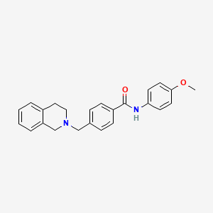 4-(3,4-dihydro-2(1H)-isoquinolinylmethyl)-N-(4-methoxyphenyl)benzamide