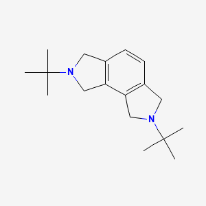 molecular formula C18H28N2 B595547 2,7-Di-tert-butyl-1,2,3,6,7,8-hexahydro-benzo[1,2-c:3,4-c']dipyrrole CAS No. 118644-08-9