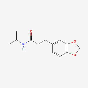 molecular formula C13H17NO3 B5955476 3-(1,3-benzodioxol-5-yl)-N-isopropylpropanamide CAS No. 105072-36-4