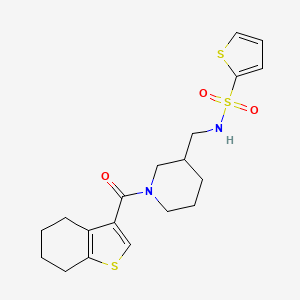 molecular formula C19H24N2O3S3 B5955507 N-{[1-(4,5,6,7-tetrahydro-1-benzothien-3-ylcarbonyl)-3-piperidinyl]methyl}-2-thiophenesulfonamide 