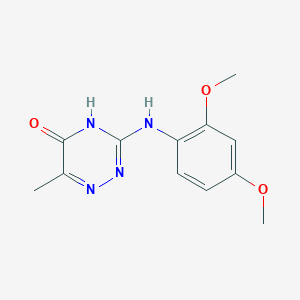 3-(2,4-dimethoxyanilino)-6-methyl-2H-1,2,4-triazin-5-one