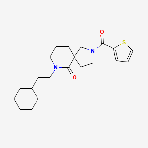 7-(2-cyclohexylethyl)-2-(2-thienylcarbonyl)-2,7-diazaspiro[4.5]decan-6-one