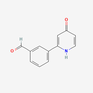 2-(3-Formylphenyl)-4-hydroxypyridine