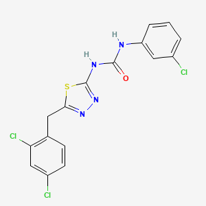 N-(3-chlorophenyl)-N'-[5-(2,4-dichlorobenzyl)-1,3,4-thiadiazol-2-yl]urea