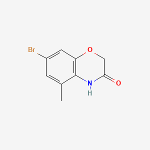 molecular formula C9H8BrNO2 B595566 7-bromo-5-methyl-2H-benzo[b][1,4]oxazin-3(4H)-one CAS No. 1246651-99-9