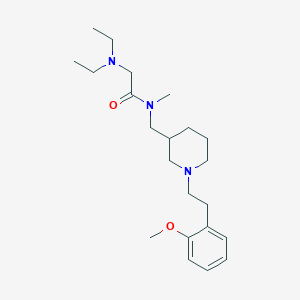 molecular formula C22H37N3O2 B5955669 N~2~,N~2~-diethyl-N~1~-({1-[2-(2-methoxyphenyl)ethyl]-3-piperidinyl}methyl)-N~1~-methylglycinamide 