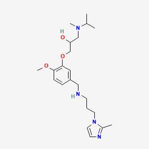 1-[isopropyl(methyl)amino]-3-[2-methoxy-5-({[3-(2-methyl-1H-imidazol-1-yl)propyl]amino}methyl)phenoxy]-2-propanol