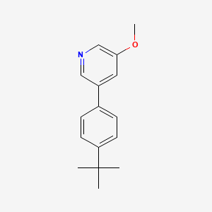 molecular formula C16H19NO B595571 3-(4-t-Butylphenyl)-5-methoxypyridine CAS No. 1373232-37-1