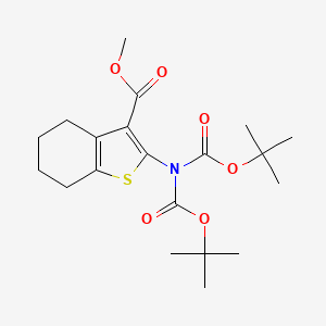 2-N,N'-bis(tert-Butoxycarbonyl)amino-4,5,6,7-tetrahydro-benzo[b]thiophene-3-carboxylic acid methyl ester